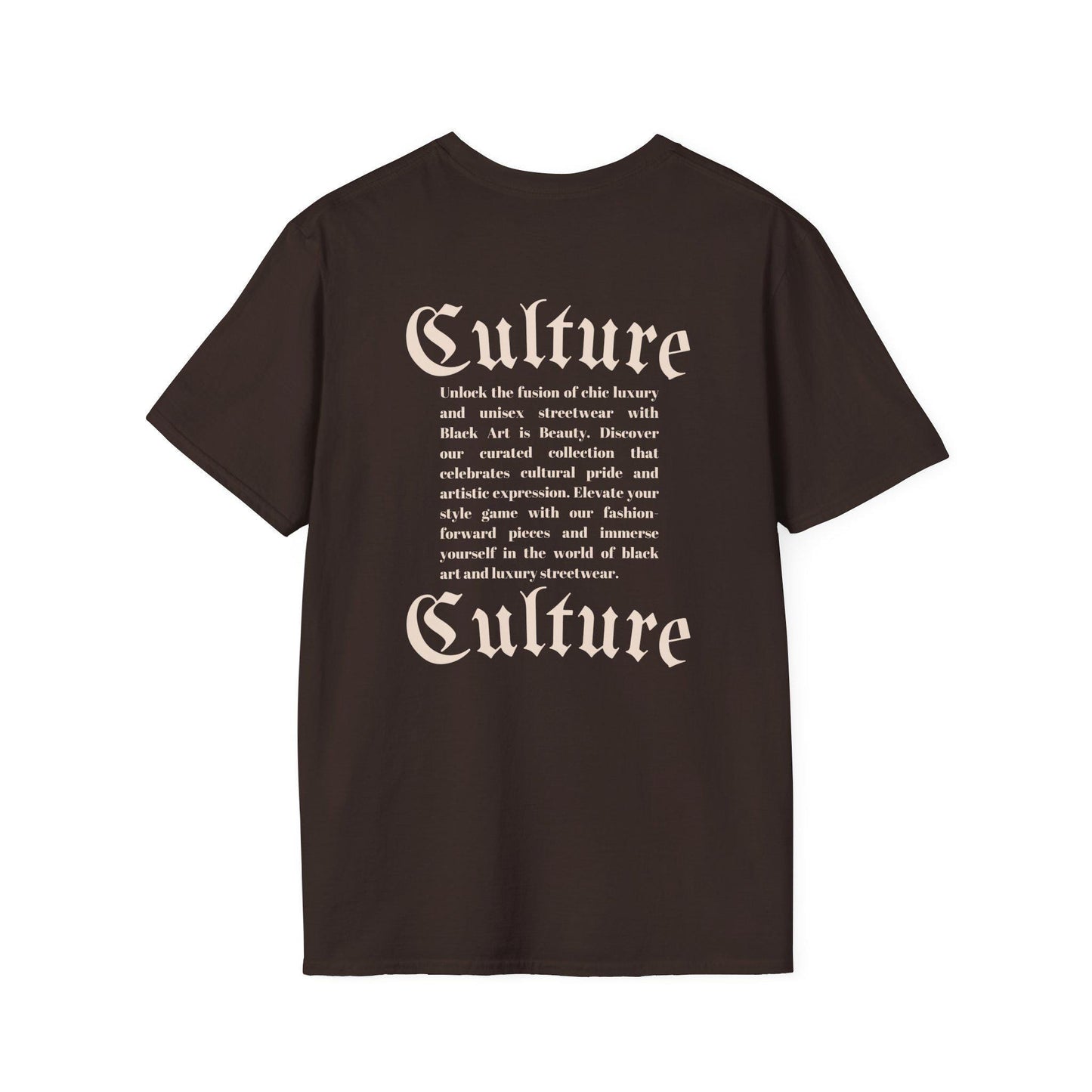 Cultural Expression Softstyle T-Shirt, Unisex Graphic Tee, Streetwear T-Shirt, Gift for Art Lovers, Everyday Casual Wear