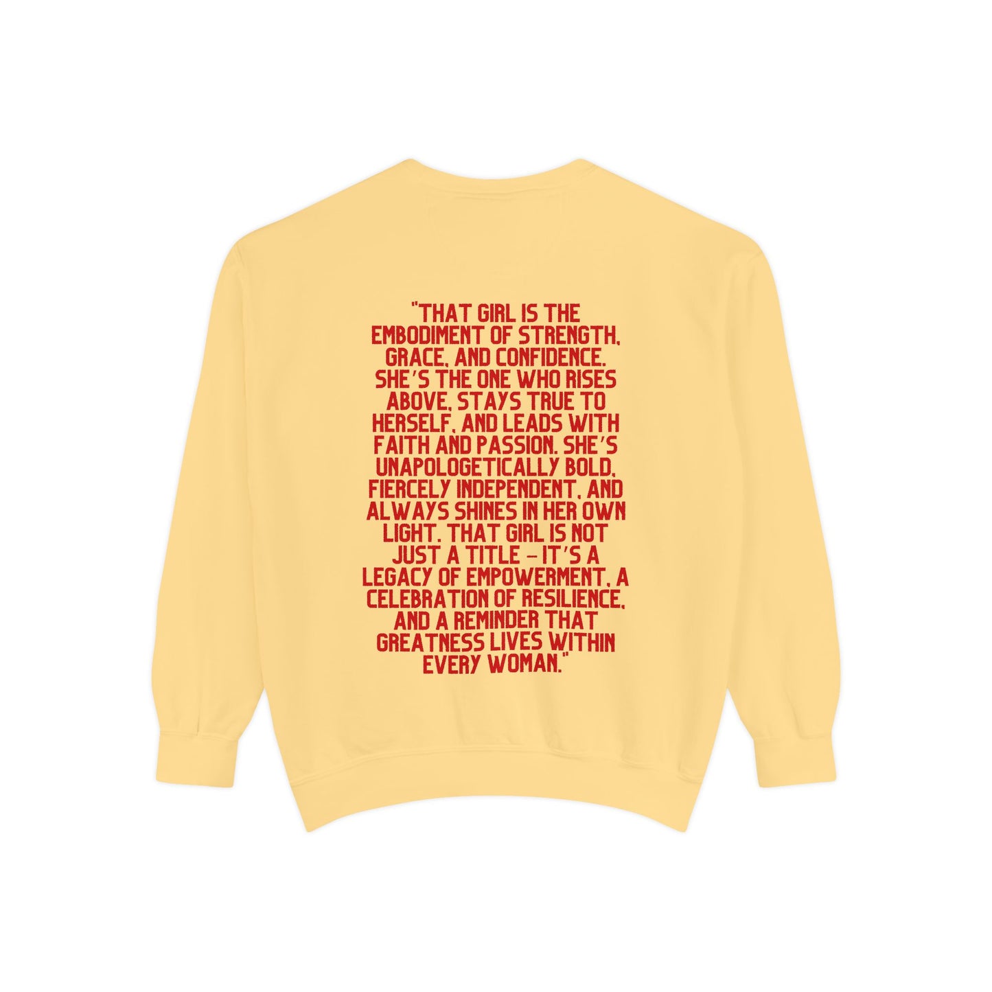 That Girl Graphic Sweatshirt | Heavy Blend Crewneck for Black Women | Empowering Black Girl Magic | Cozy, Faith & Success-Inspired Apparel (Copy)
