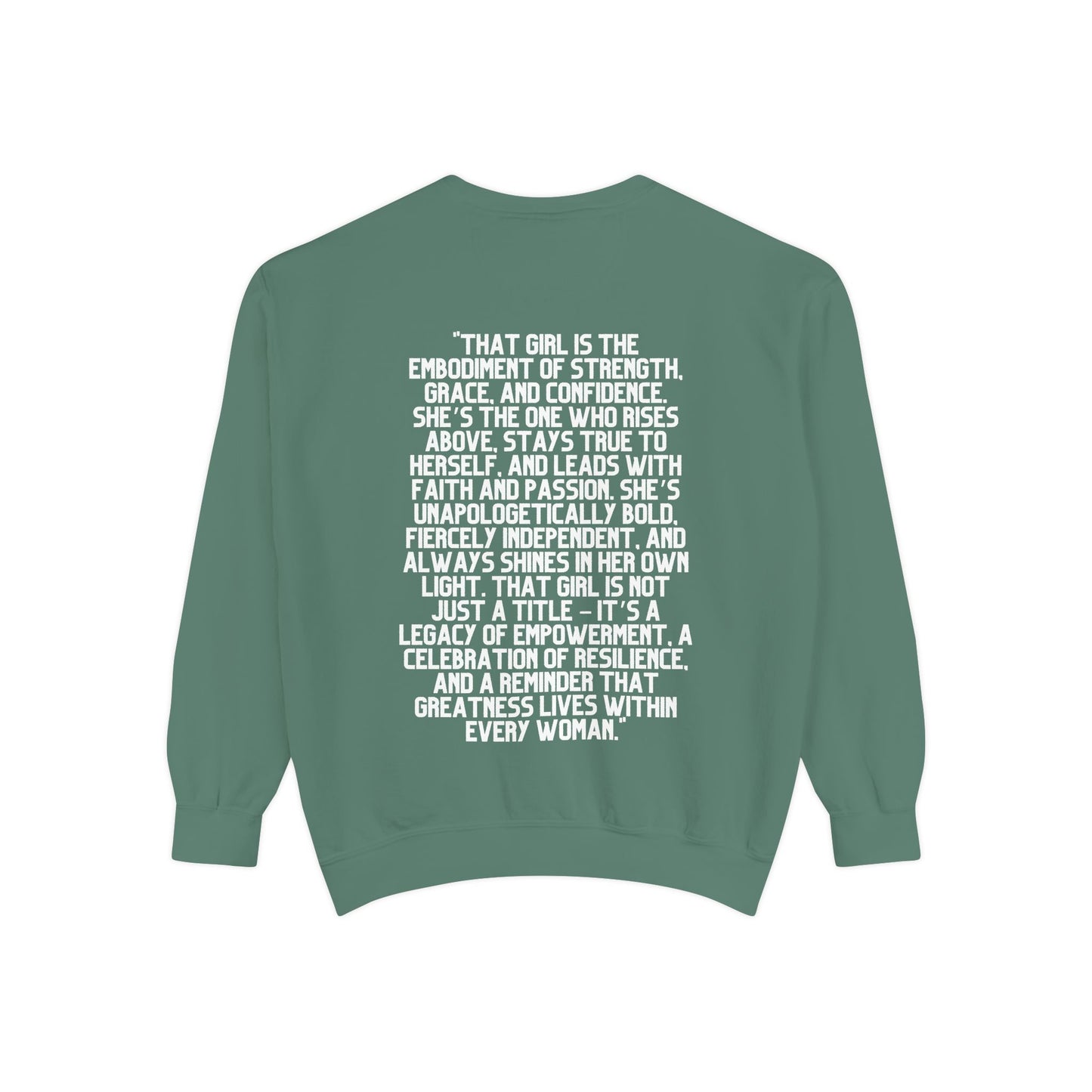 That Girl Graphic Sweatshirt | Heavy Blend Crewneck for Black Women | Empowering Black Girl Magic | Cozy, Faith & Success-Inspired Apparel (Copy)