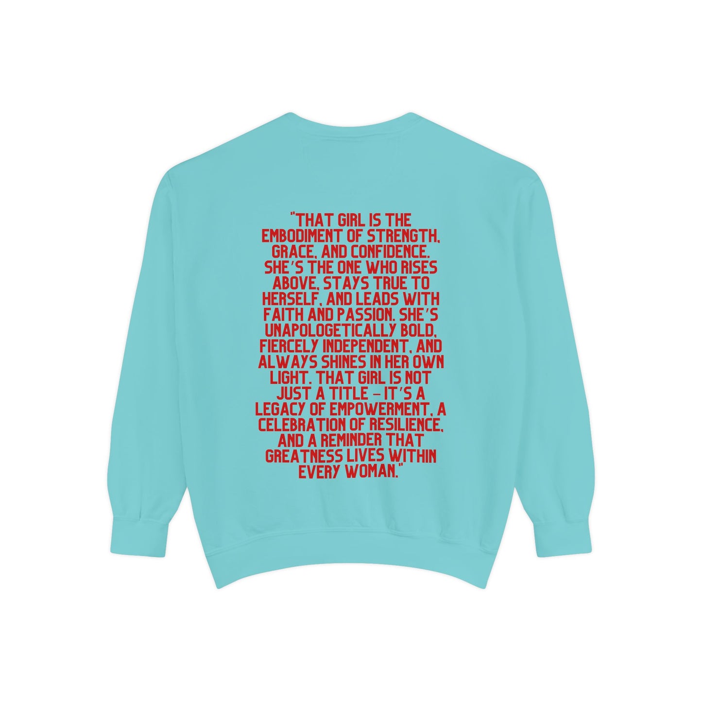 That Girl Graphic Sweatshirt | Heavy Blend Crewneck for Black Women | Empowering Black Girl Magic | Cozy, Faith & Success-Inspired Apparel (Copy)