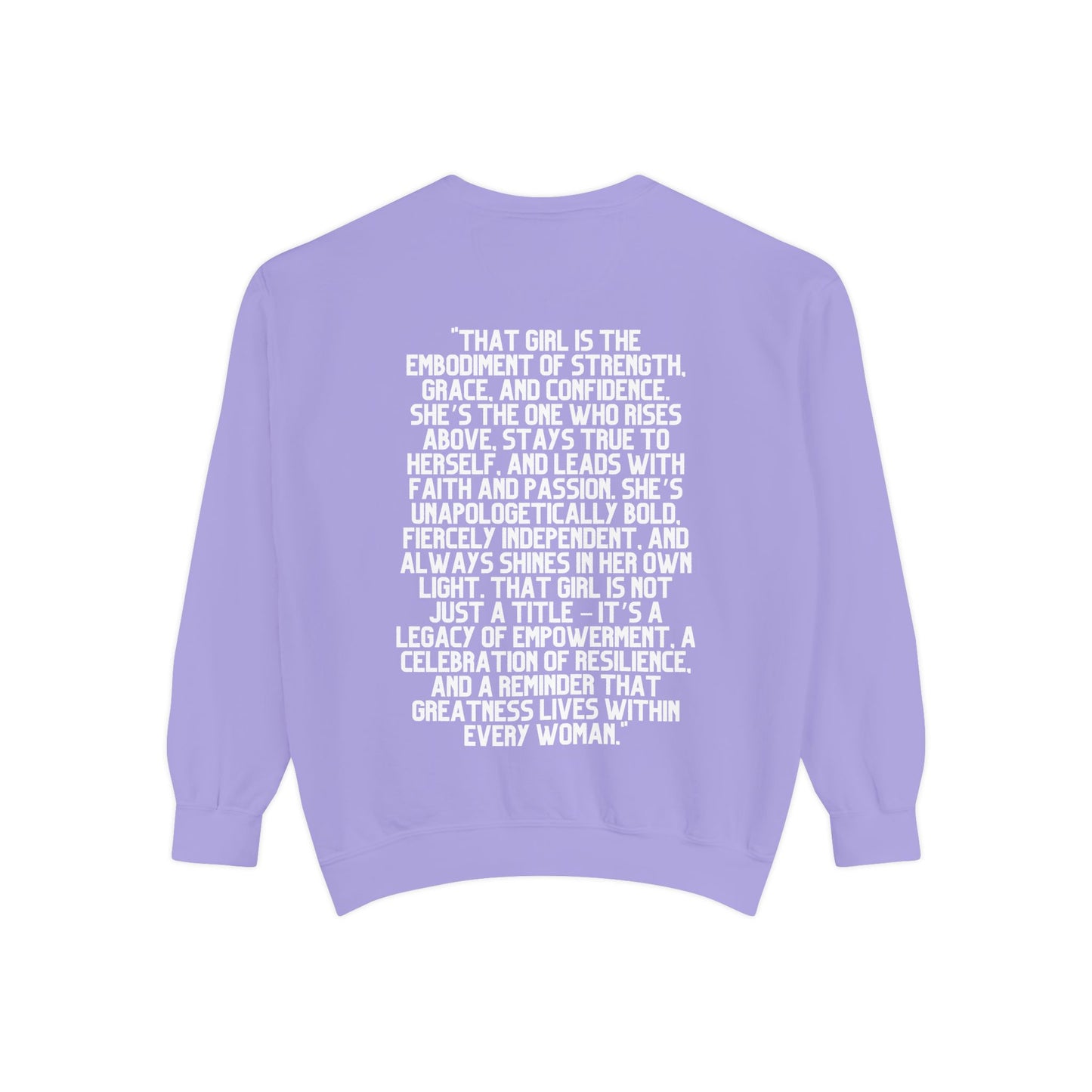 That Girl Graphic Sweatshirt | Heavy Blend Crewneck for Black Women | Empowering Black Girl Magic | Cozy, Faith & Success-Inspired Apparel (Copy)