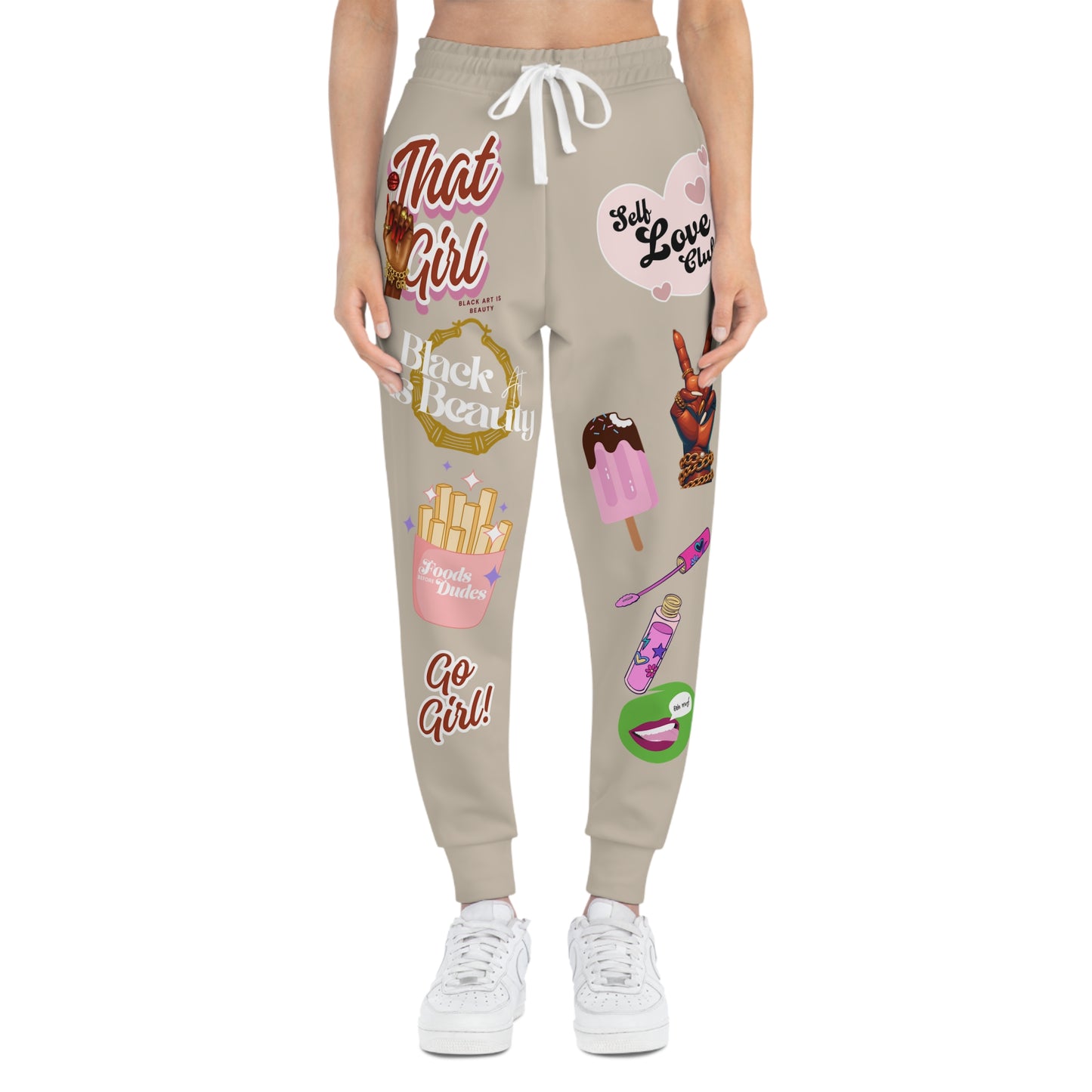 That girl Trendy Graphic icon Joggers for Girls, Fun Joggers, Casual Streetwear, Cool Activewear, Gifts for Her, Stylish Lounge Pants