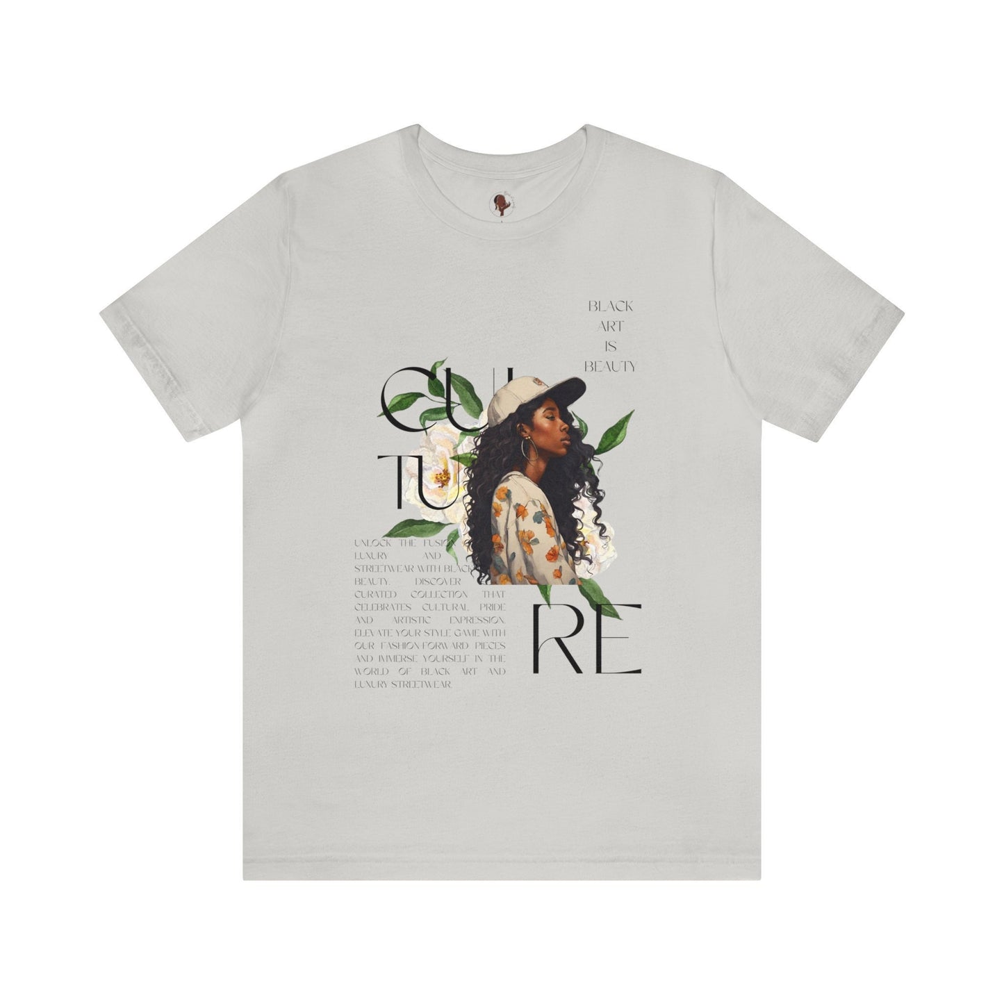 Y2k Black woman art black culture on Unisex Jersey Short Sleeve Tee- vintage t shirt , black art, gift for him , gift for her, gift for him