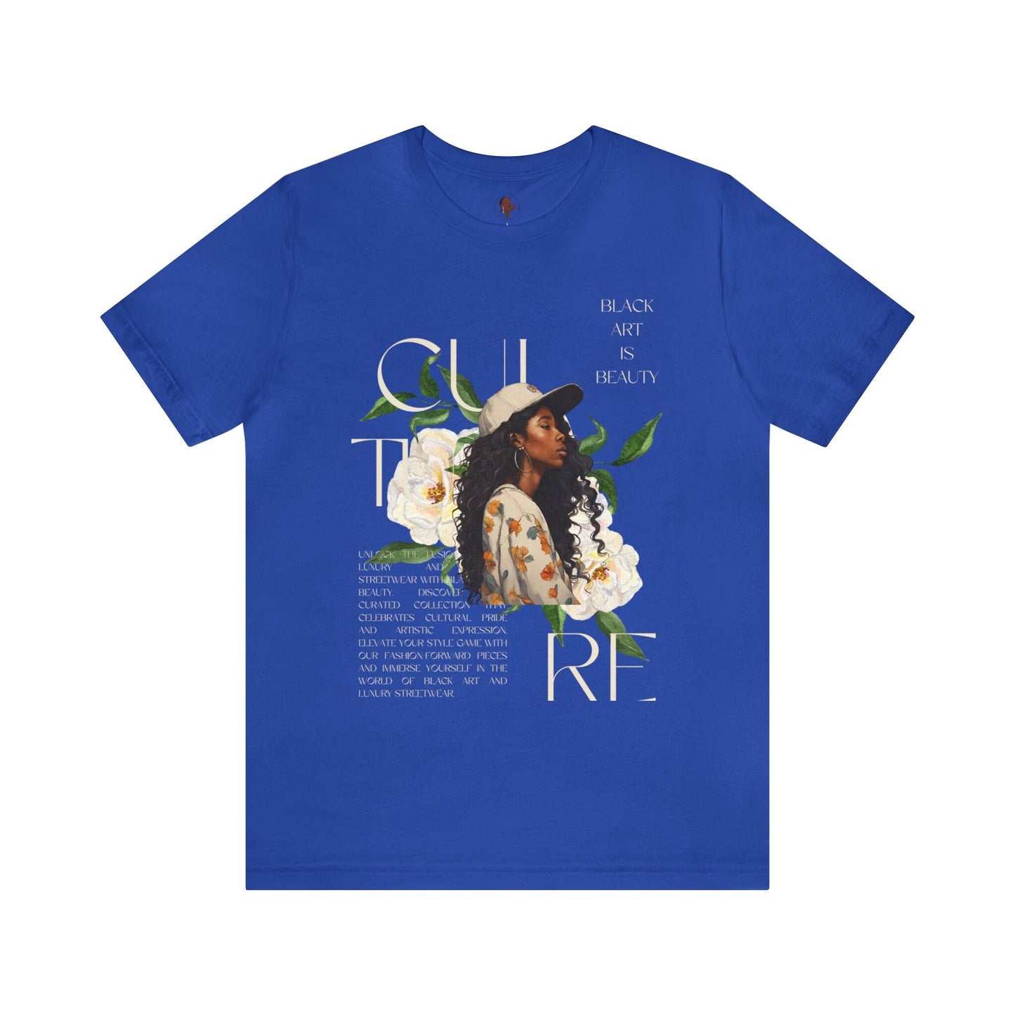 Y2k Black woman art black culture on Unisex Jersey Short Sleeve Tee- vintage t shirt , black art, gift for him , gift for her, gift for him