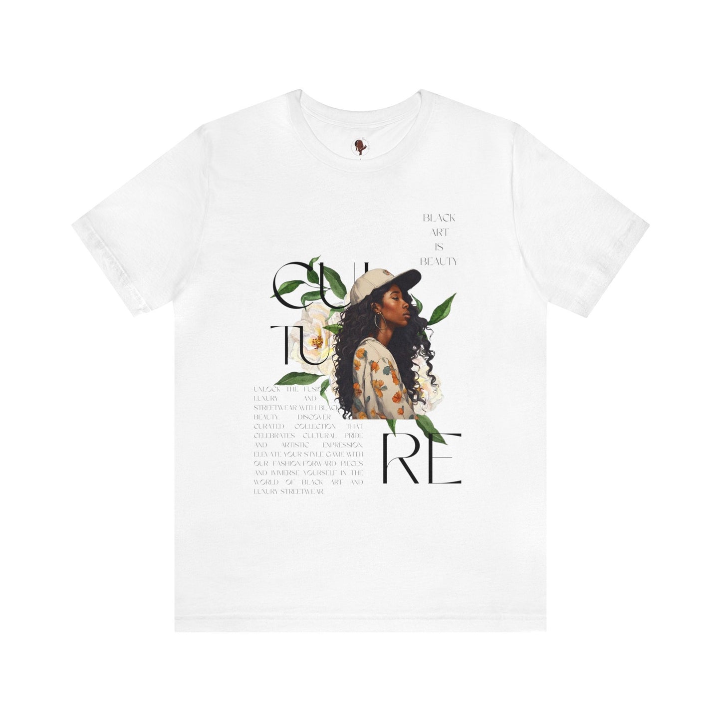 Y2k Black woman art black culture on Unisex Jersey Short Sleeve Tee- vintage t shirt , black art, gift for him , gift for her, gift for him