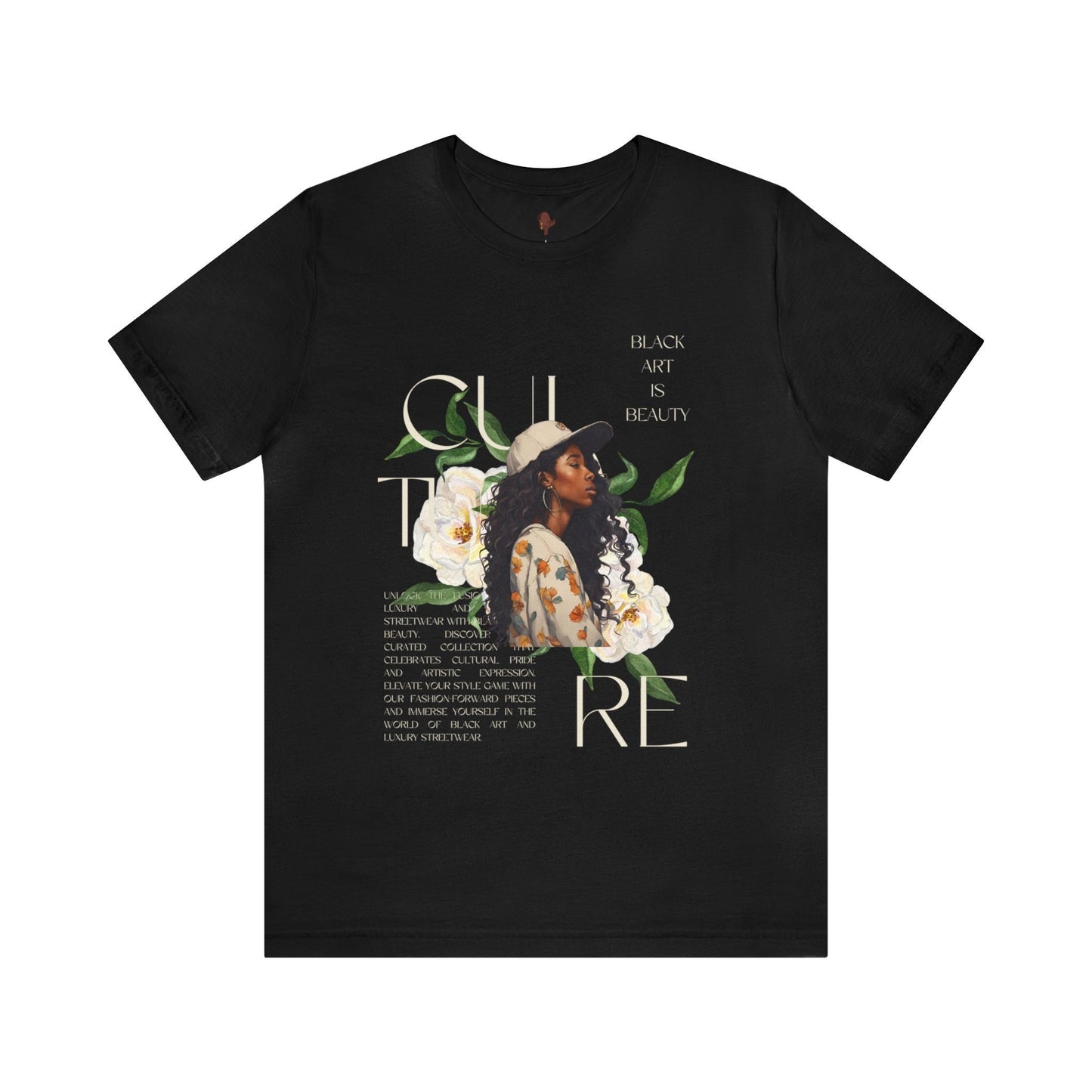 Y2k Black woman art black culture on Unisex Jersey Short Sleeve Tee- vintage t shirt , black art, gift for him , gift for her, gift for him