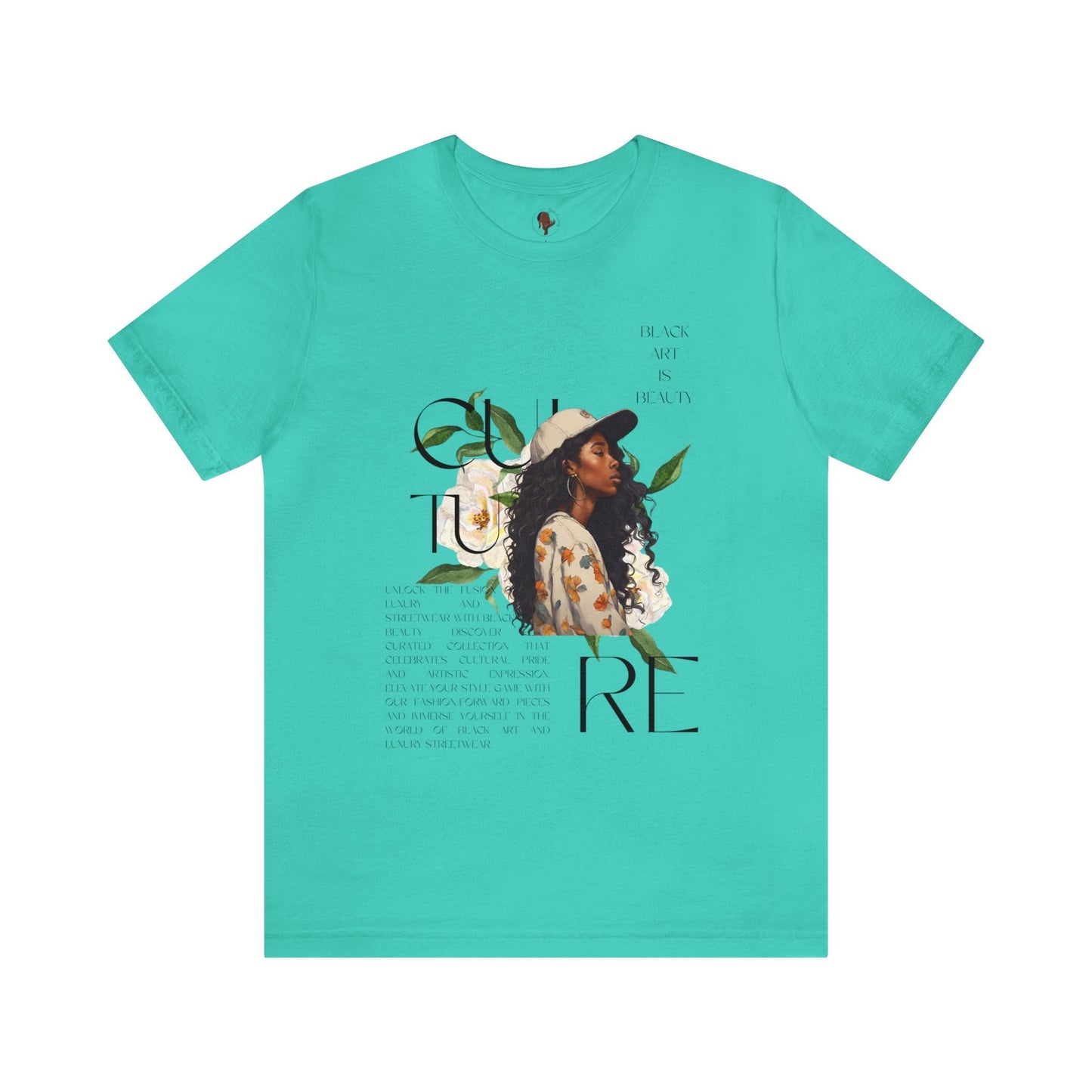 Y2k Black woman art black culture on Unisex Jersey Short Sleeve Tee- vintage t shirt , black art, gift for him , gift for her, gift for him