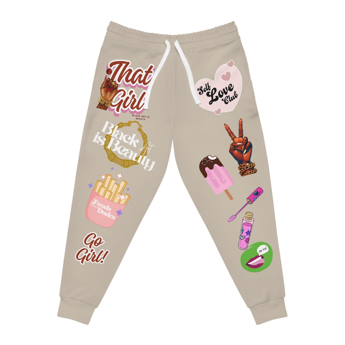 That girl Trendy Graphic icon Joggers for Girls, Fun Joggers, Casual Streetwear, Cool Activewear, Gifts for Her, Stylish Lounge Pants