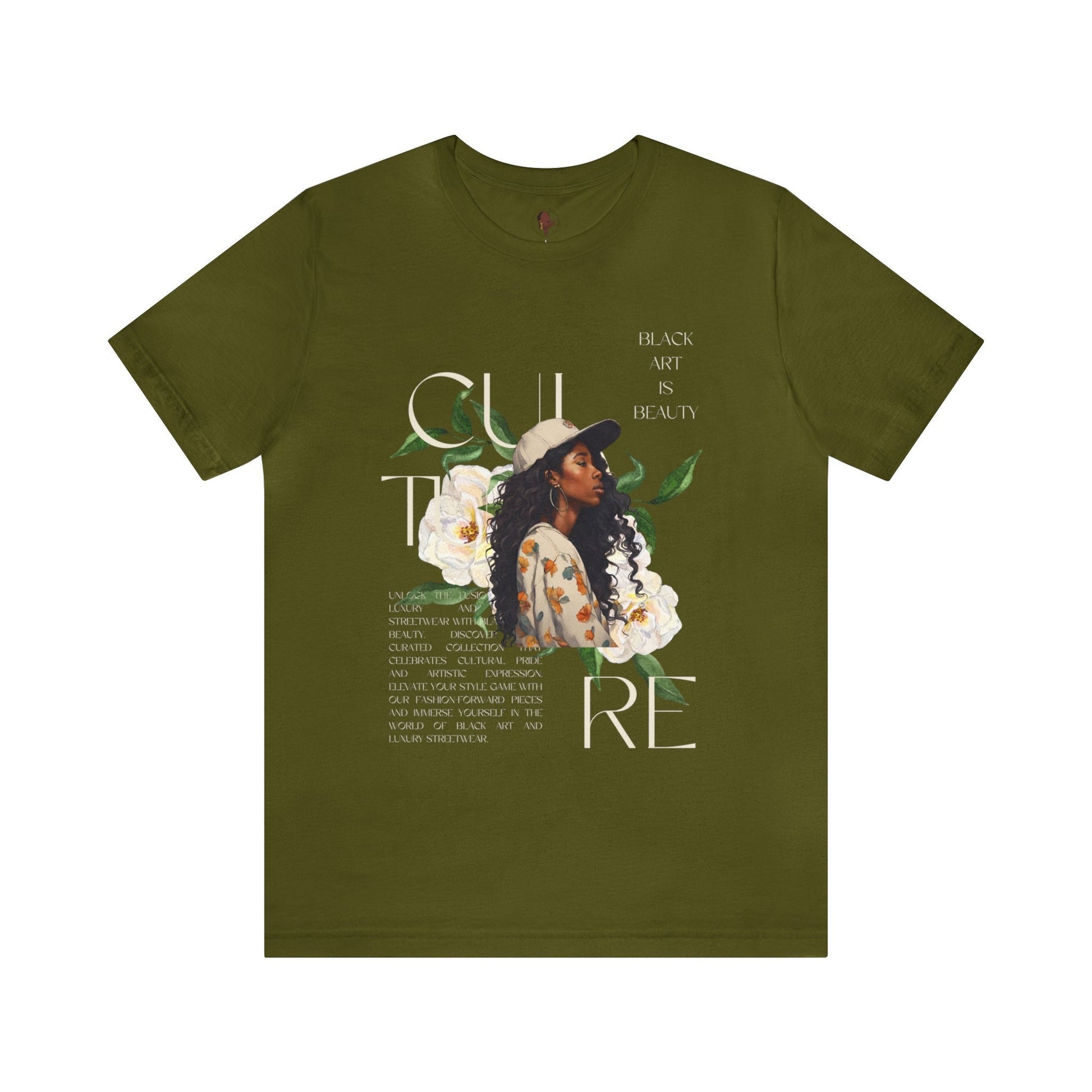 Y2k Black woman art black culture on Unisex Jersey Short Sleeve Tee- vintage t shirt , black art, gift for him , gift for her, gift for him
