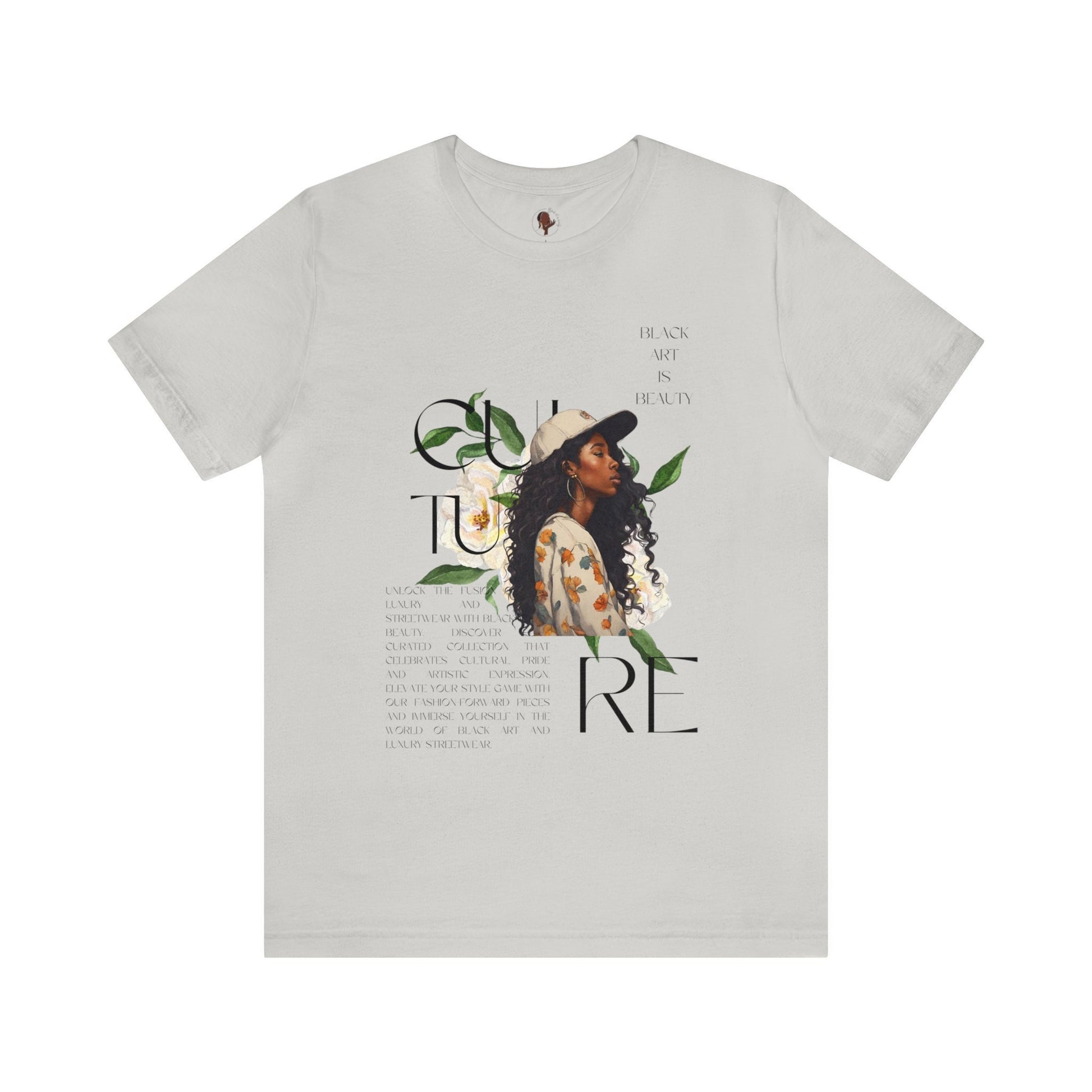 Y2k Black woman art black culture on Unisex Jersey Short Sleeve Tee- vintage t shirt , black art, gift for him , gift for her, gift for him