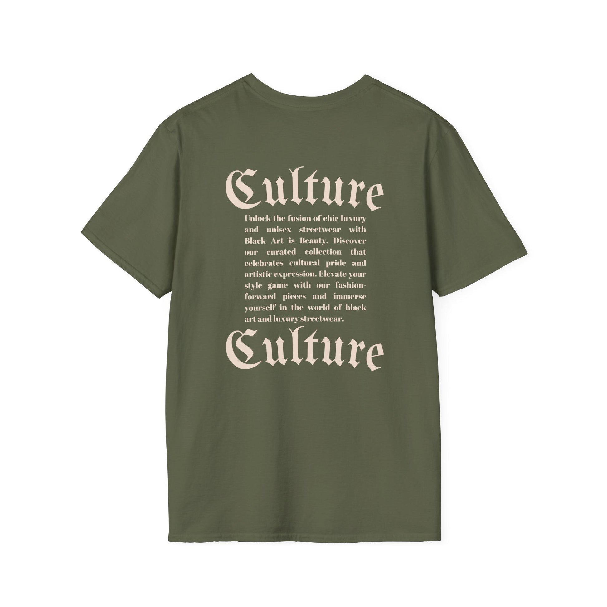 Cultural Expression Softstyle T-Shirt, Unisex Graphic Tee, Streetwear T-Shirt, Gift for Art Lovers, Everyday Casual Wear